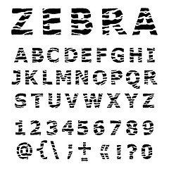 Image showing ZEBRA alphabet.