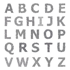 Image showing Grunge  Alphabet.