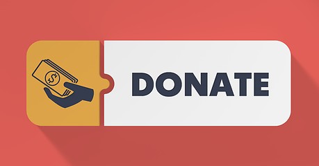 Image showing Donate Concept in Flat Design.