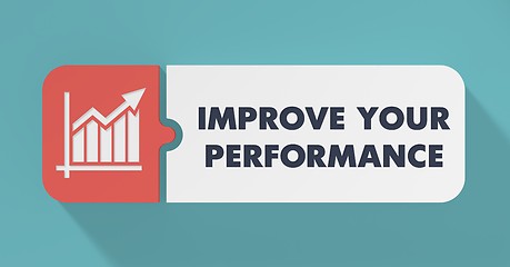 Image showing Improve Your Performance Concept in Flat Design.