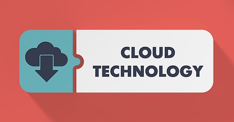 Image showing Cloud Technology Concept in Flat Design.