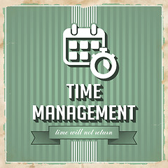 Image showing Time Management Concept in Flat Design.