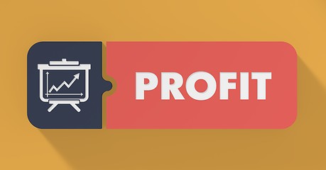 Image showing Profit Concept in Flat Design.