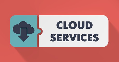 Image showing Cloud Services Concept in Flat Design.