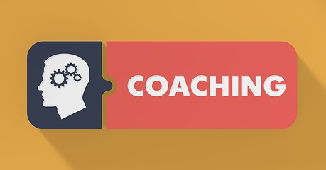 Image showing Coaching Concept in Flat Design.