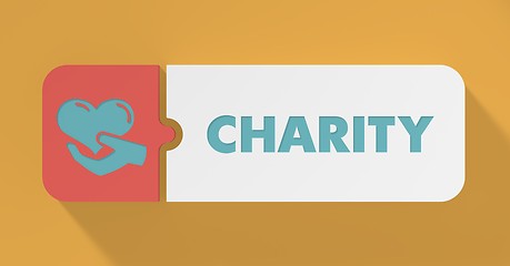 Image showing Charity Concept in Flat Design.