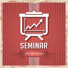 Image showing Seminar Concept in Flat Design.