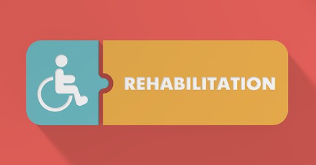 Image showing Rehabilitation Concept in Flat Design.