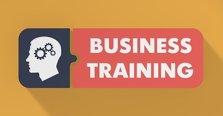 Image showing Business Training Concept in Flat Design.