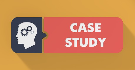 Image showing Case Study Concept in Flat Design.