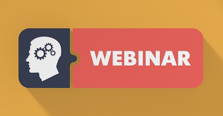 Image showing Webinar Concept in Flat Design.