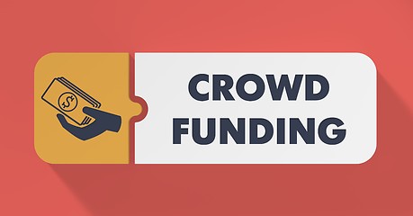 Image showing Crowd Funding Concept in Flat Design.