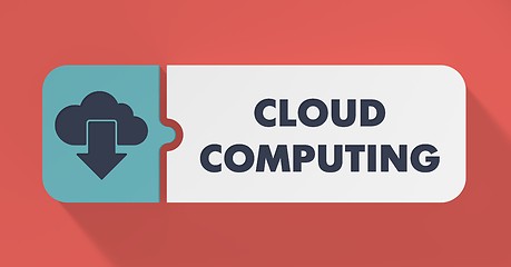 Image showing Cloud Computing Concept in Flat Design.