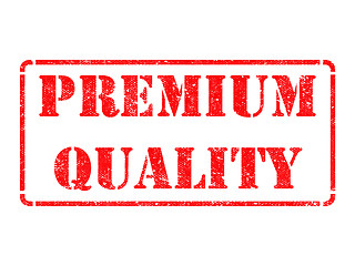 Image showing Premium Quality -  Red Rubber Stamp.