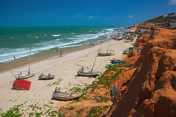 Image showing Canoa Quebrada Beach 