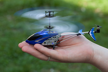 Image showing Remote controlled helicopter