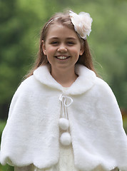 Image showing Portrait of smiling cute little girl