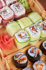 Image showing Sushi roll set