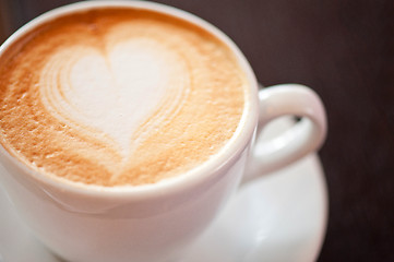 Image showing Coffee heart shape