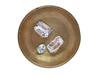 Image showing diamonds in a working tray