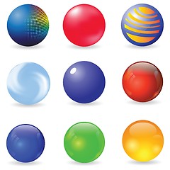 Image showing set of spheres