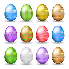 Image showing Set Of Easter Eggs