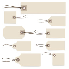 Image showing Paper tag set