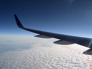 Image showing flight over ocean's sky