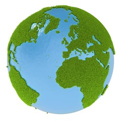 Image showing Green planet