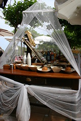 Image showing Food table, France