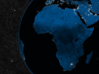 Image showing Night in Africa