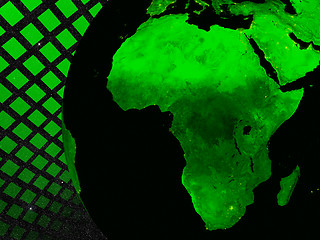 Image showing Africa technology concept