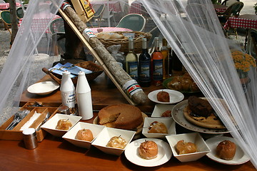 Image showing Food table, France