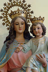 Image showing Blessed Virgin Mary with baby Jesus