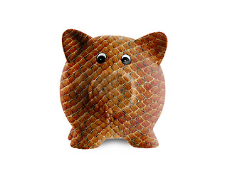 Image showing Unique pink ceramic piggy bank