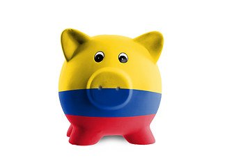 Image showing Unique pink ceramic piggy bank