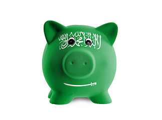 Image showing Unique pink ceramic piggy bank