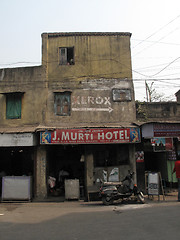 Image showing Streets of Kolkata. J. Murti Hotel
