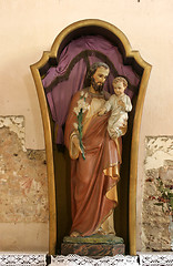 Image showing Saint Joseph holding baby Jesus