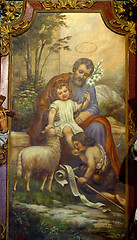 Image showing Saint Joseph holding baby Jesus