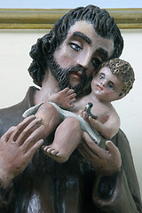 Image showing Saint Joseph holding baby Jesus