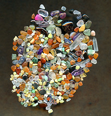 Image showing color gemstones background