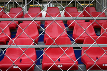 Image showing Seats at a car race, Monaco Grand Prix