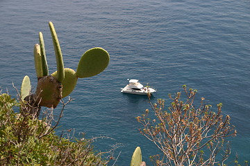Image showing Little yacht on the French Riviera