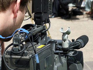 Image showing Videographer / Video Camera Man