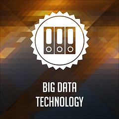 Image showing Big Data Technology on Triangle Background.