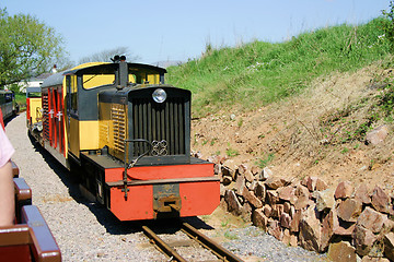 Image showing narrow gauge passenger trains