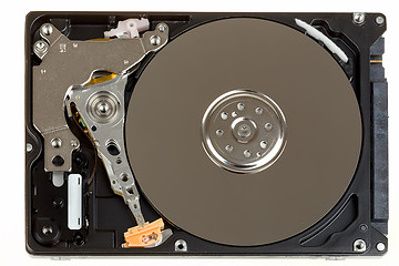 Image showing uncovered 2,5 inch notebook hard drive