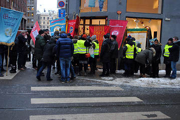 Image showing Design Forum strike rally