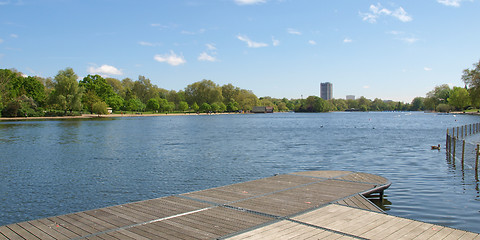 Image showing Serpentine lake, London